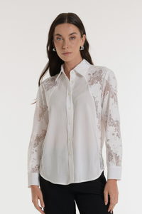 Camisa alonso - Elegancia con transparencias