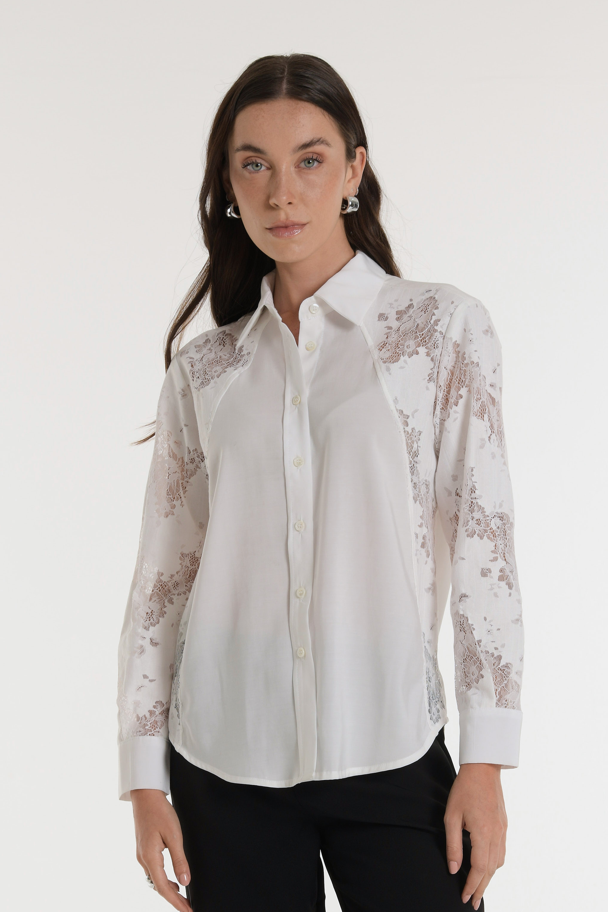 Camisa alonso - Elegancia con transparencias
