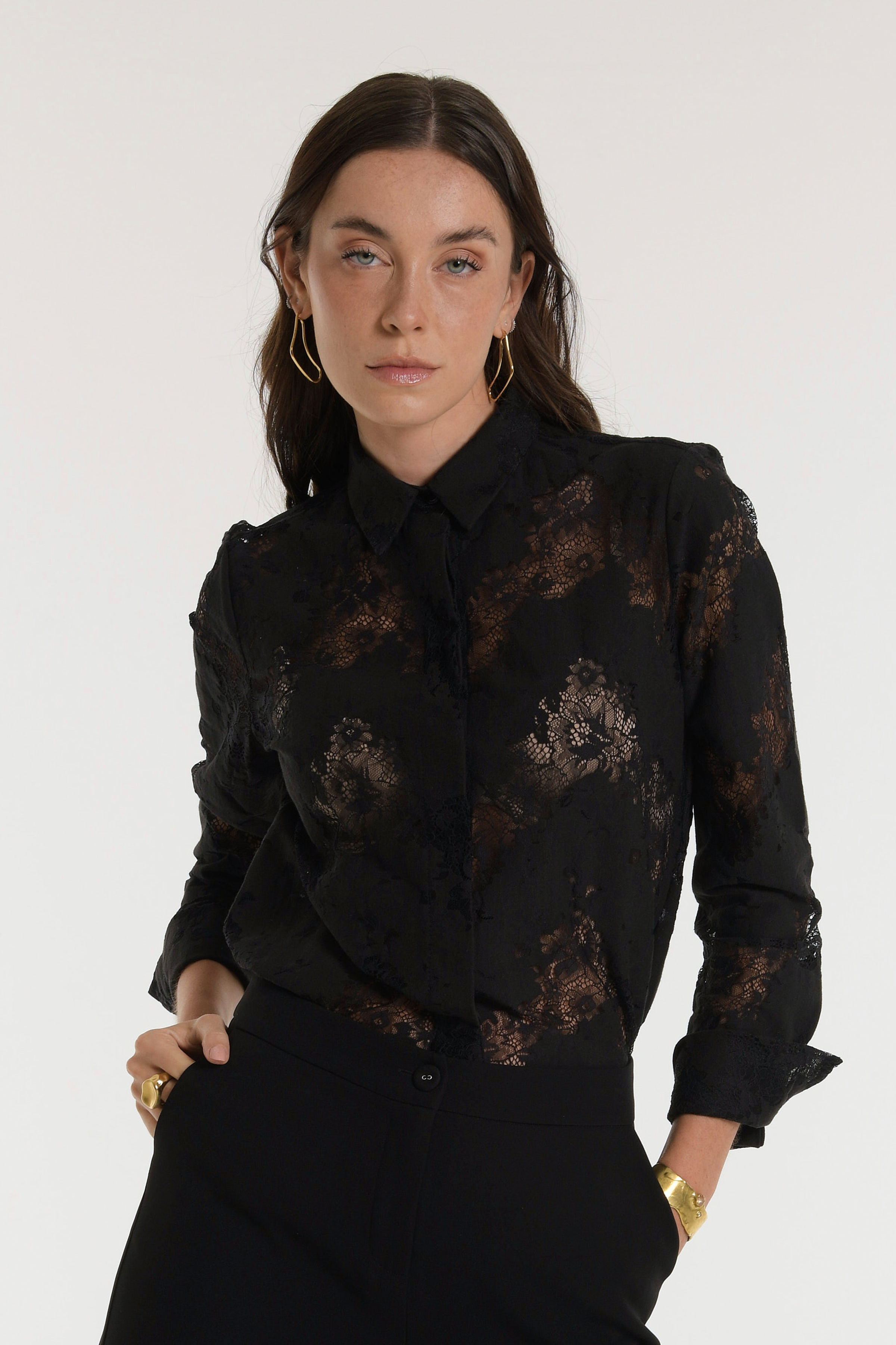 Camisa pisarro encaje - Delicadeza con carácter