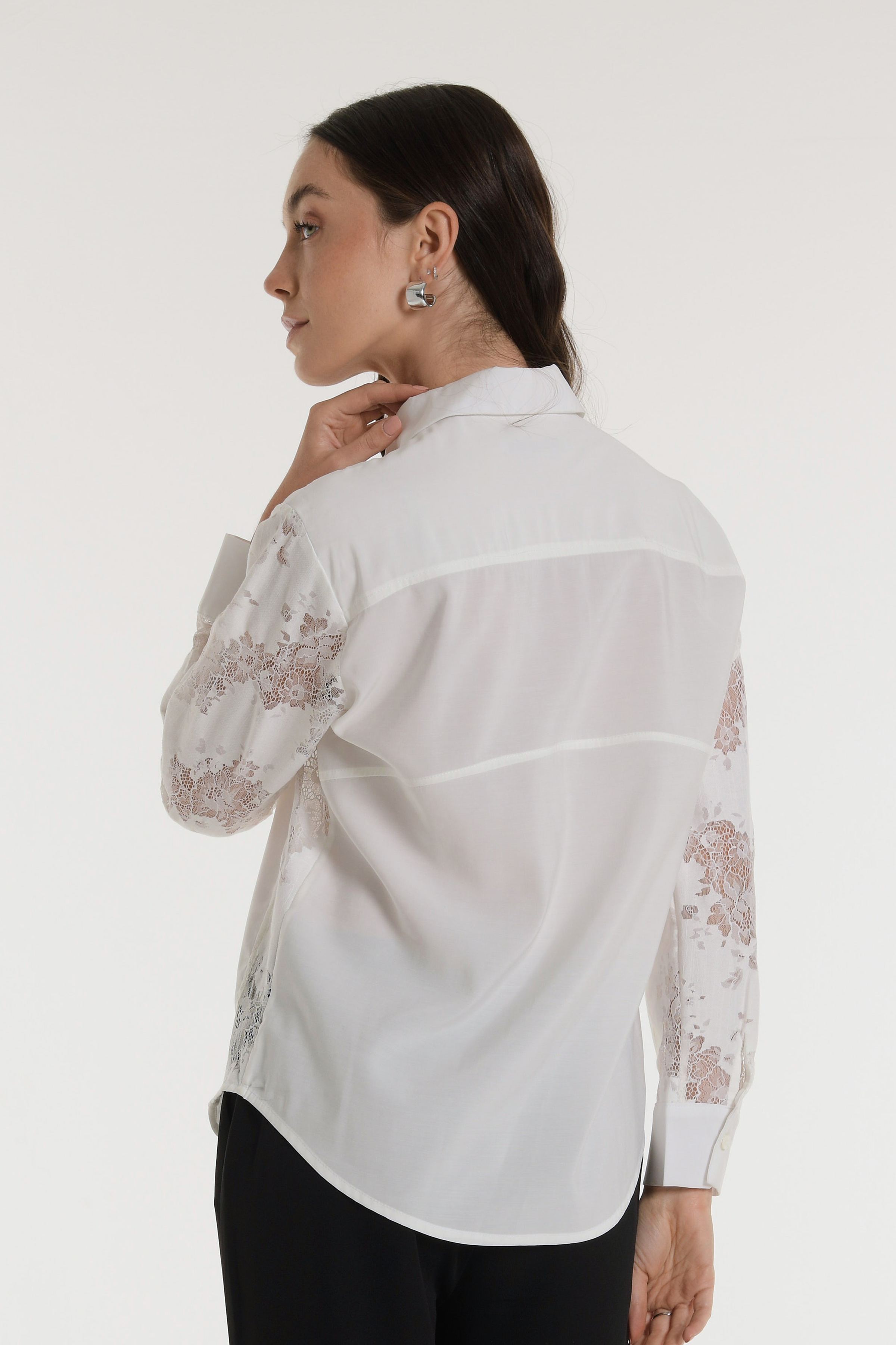 Camisa alonso - Elegancia con transparencias