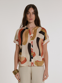 CAMISA ALEPH VOILE PRINT