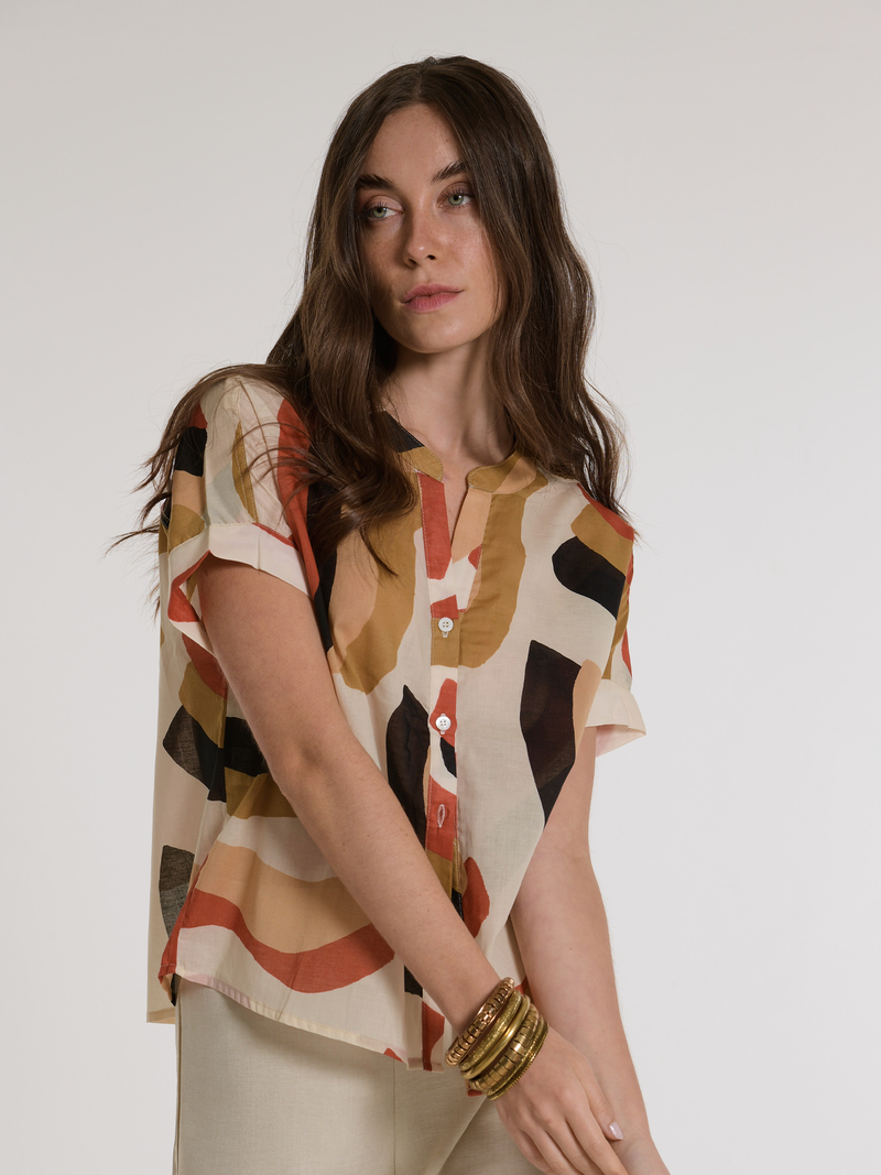 CAMISA ALEPH VOILE PRINT