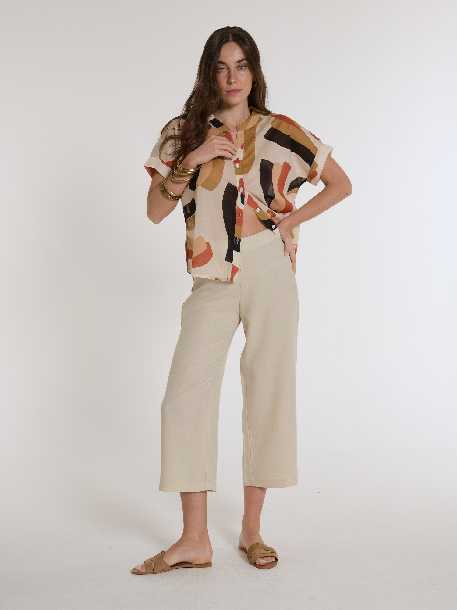 CAMISA ALEPH VOILE PRINT